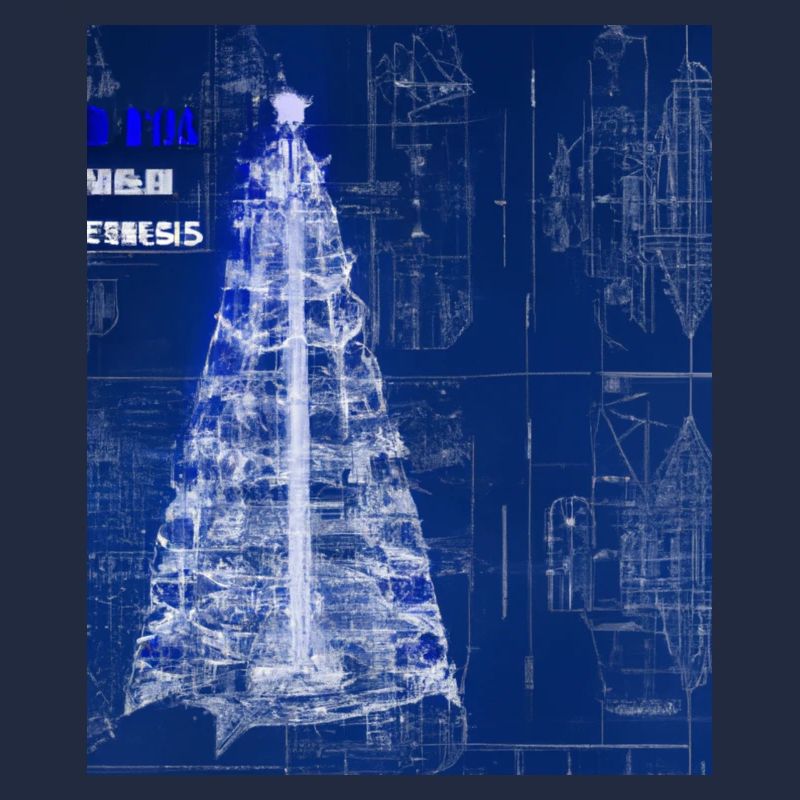 Plan schématique de l’arbre de Noël