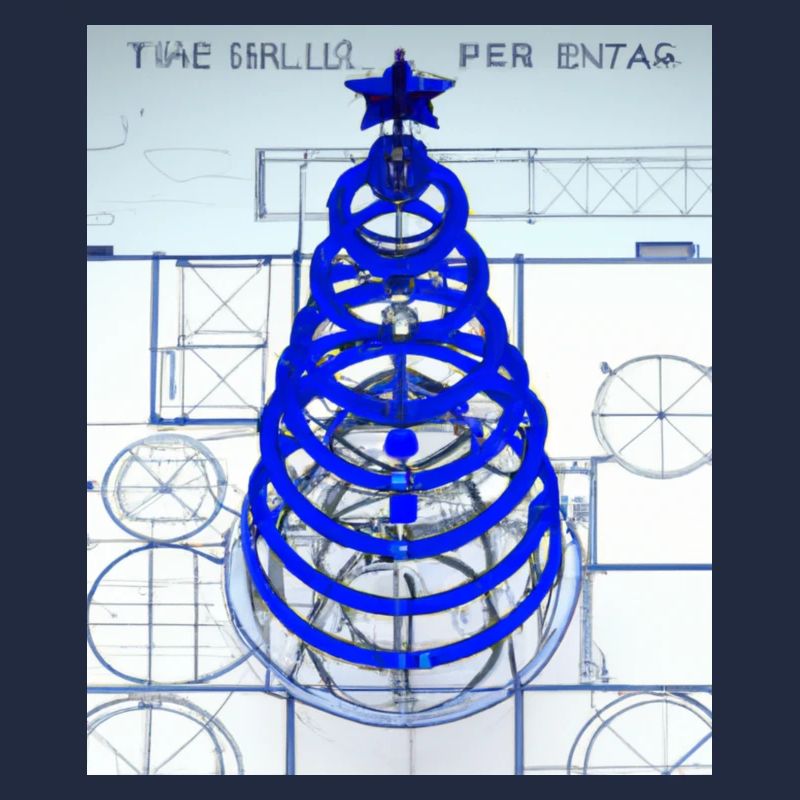 Weihnachten Weihnachtsbaum Schematic Blaupause