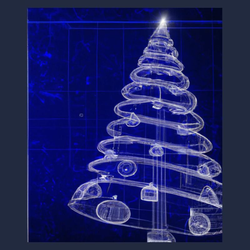 Weihnachten Weihnachtsbaum Schematic Blaupause