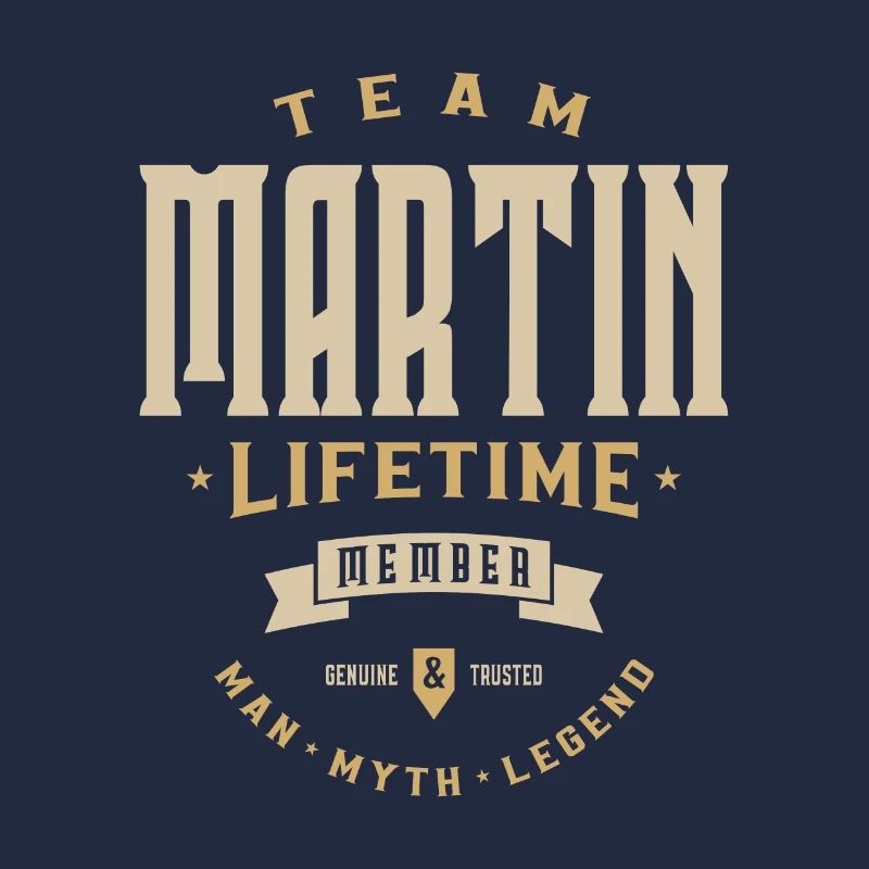 Team Martin Lifetime Member Personalized Name