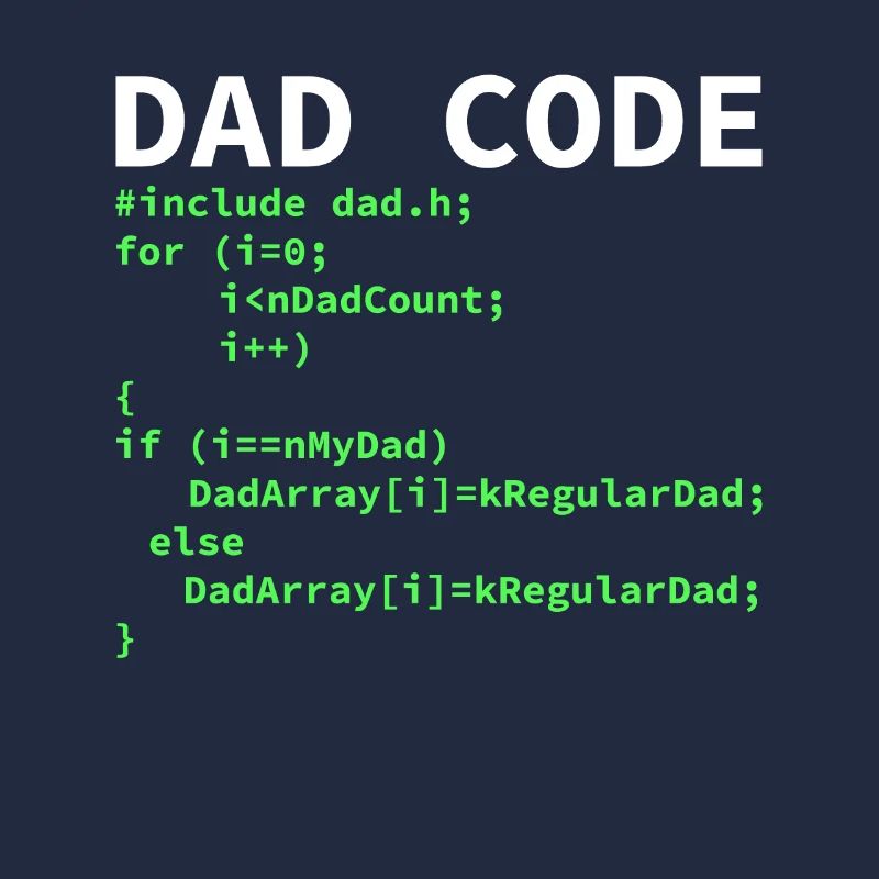Développeur Coder Programmeur Papa