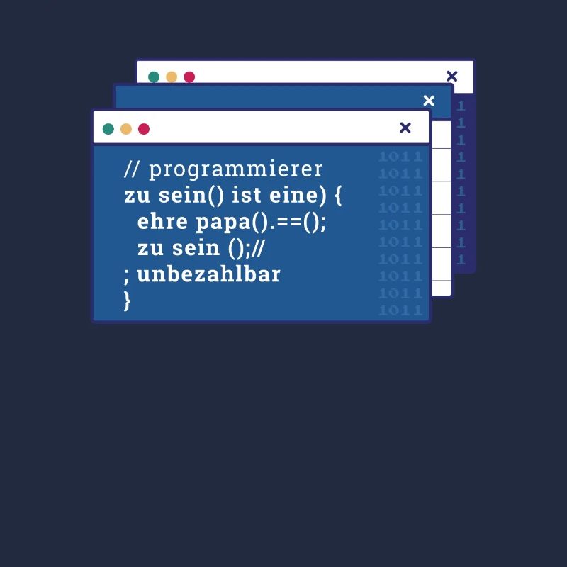 Entwickler Coder Programmierer Vater