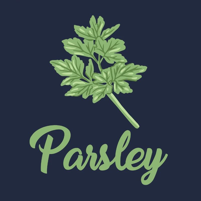 Grande conception de persil