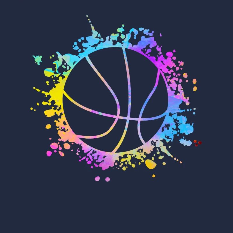 Basketball Éclaboussures colorées