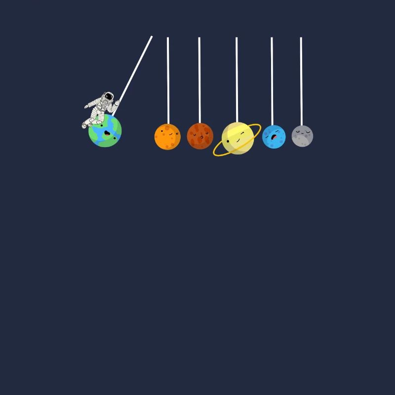Solar System Lollipop Planet Astronaut