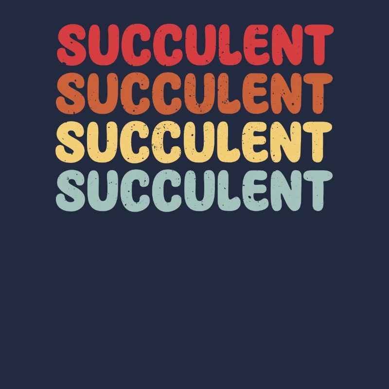 Succulent lettering