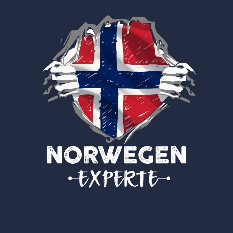 Norwegen Experte Flagge Urlaub Geschenk