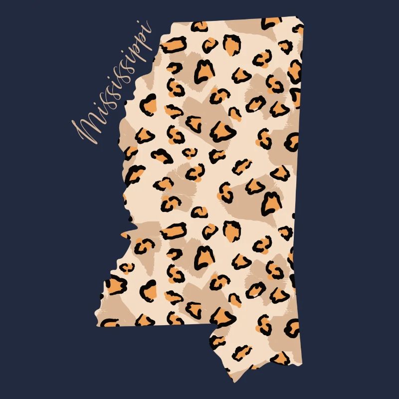 Mississippi Leopard Pattern Map Leo