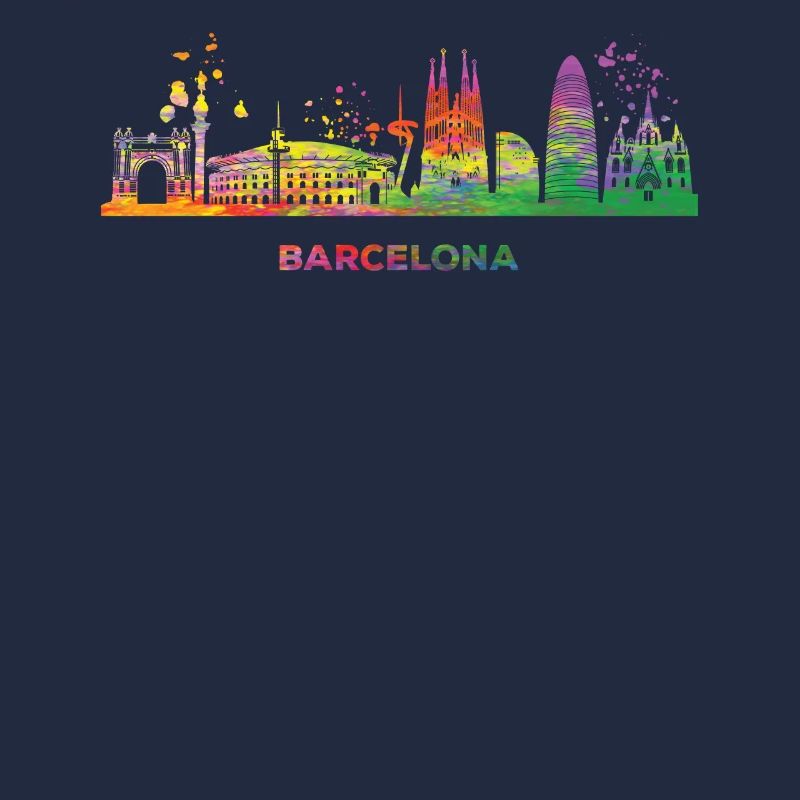 Barcelonische Skyline Barcelone