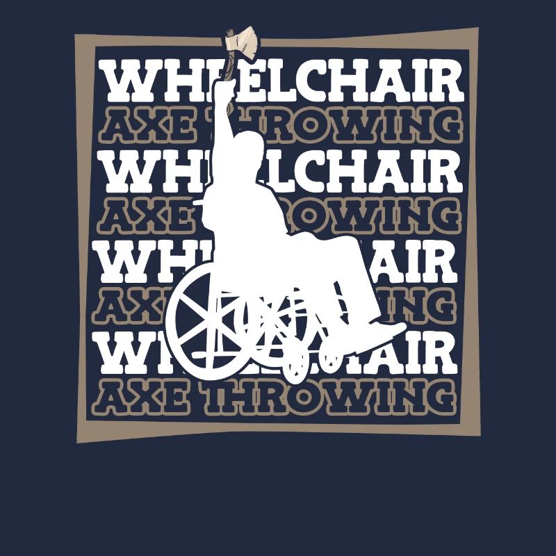 Axtwerfen Axtwerfer Rollstuhl