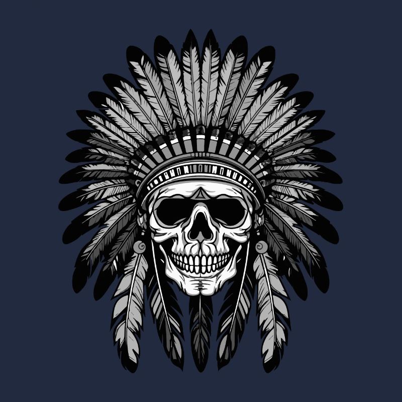 Apache Totenkopf Indianer Häuptling