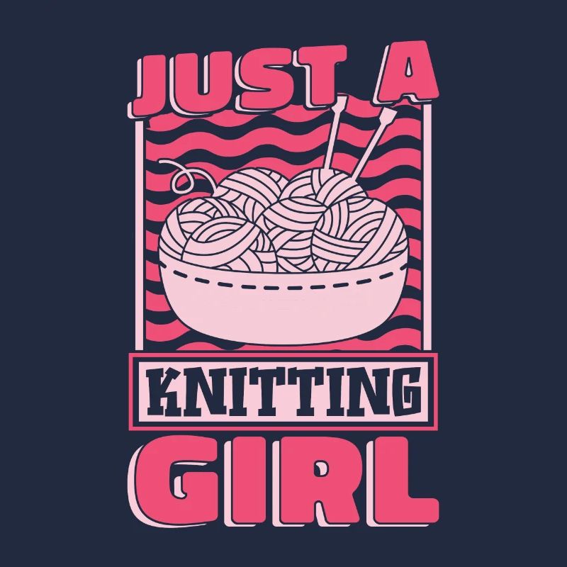 Frappée juste une fille de tricot