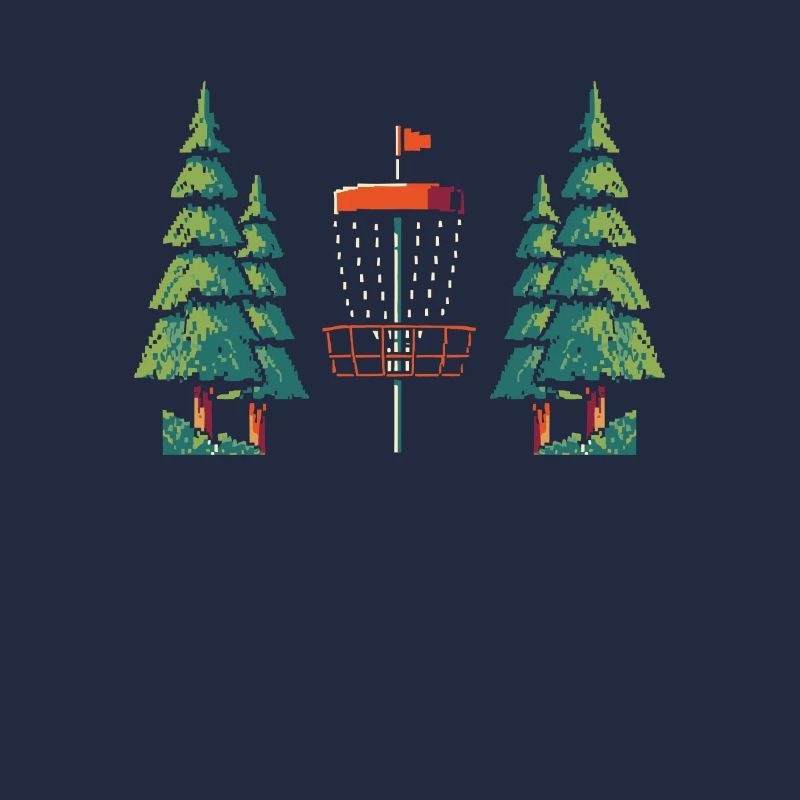 Frisbee Golf Disc Golf 8 Bit