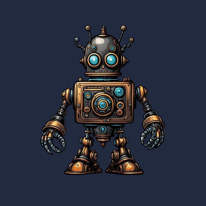 Steampunk-Roboter