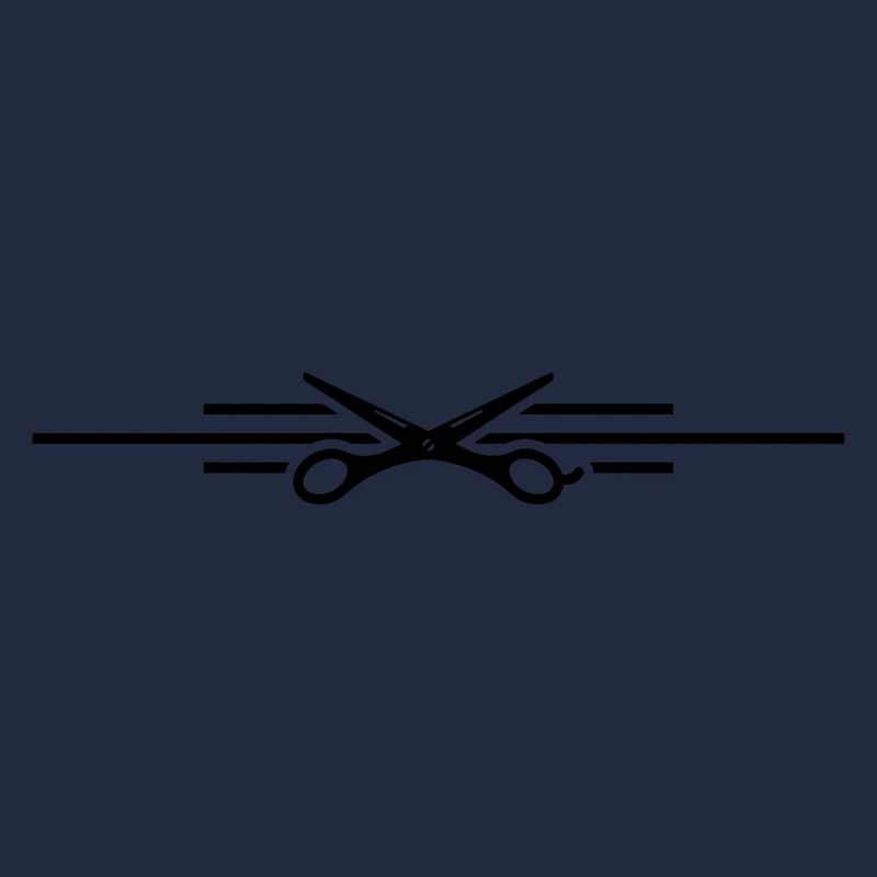 ciseaux symbole ligne