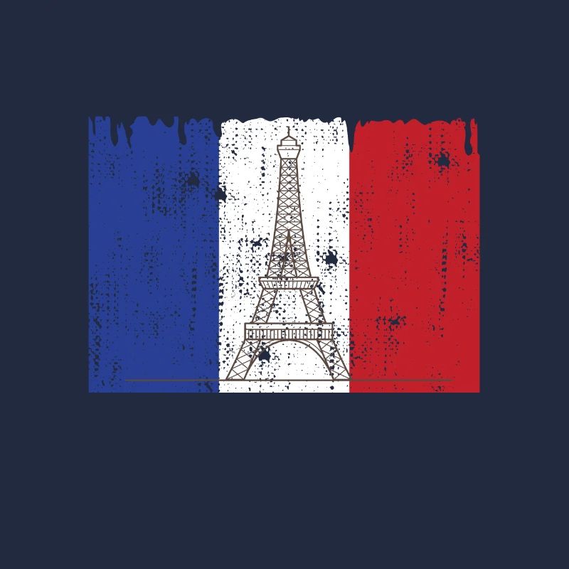 Drapeau français Tour Eiffel
