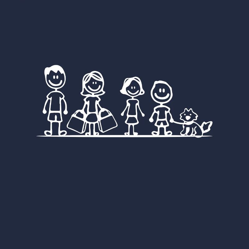 Famille avec chien