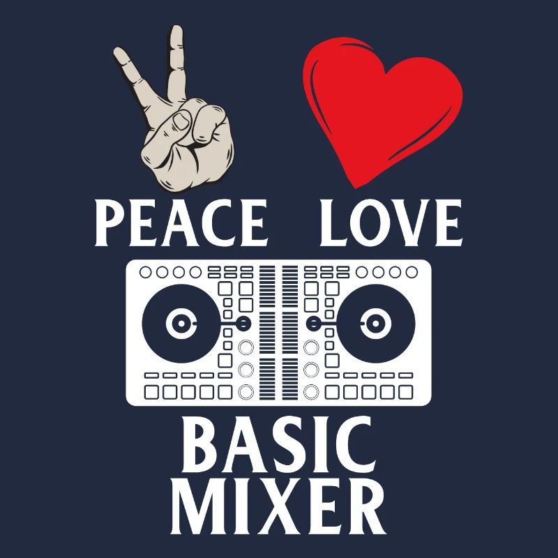Peace Love Basic Mixer Dj Instrument