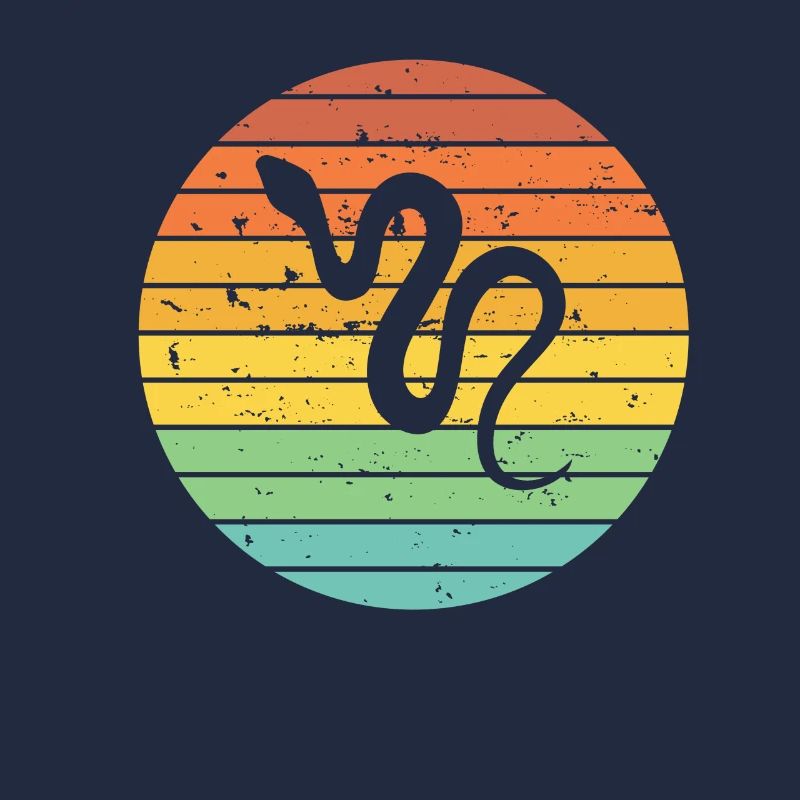 Snake Retro Reptile Python Gift idea