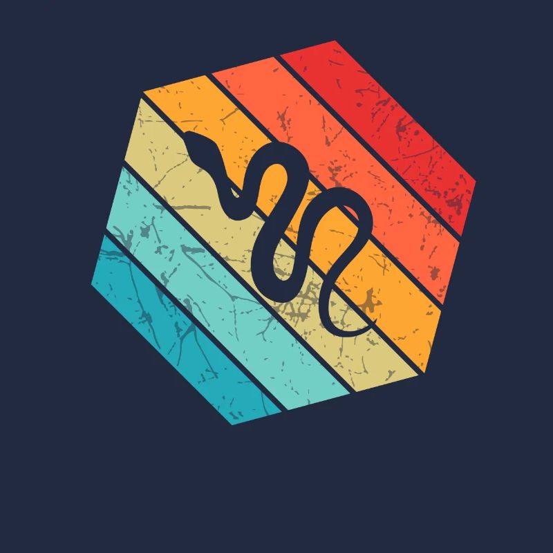 Snake Retro Reptile Python Gift idea