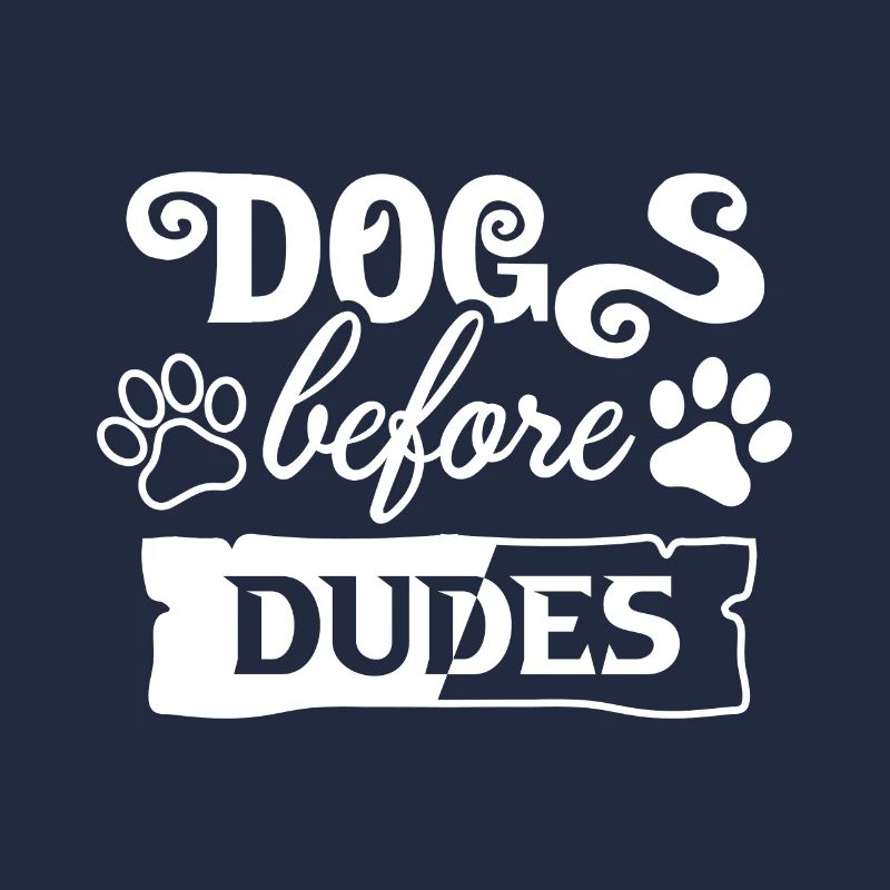 Les chiens devant les gars