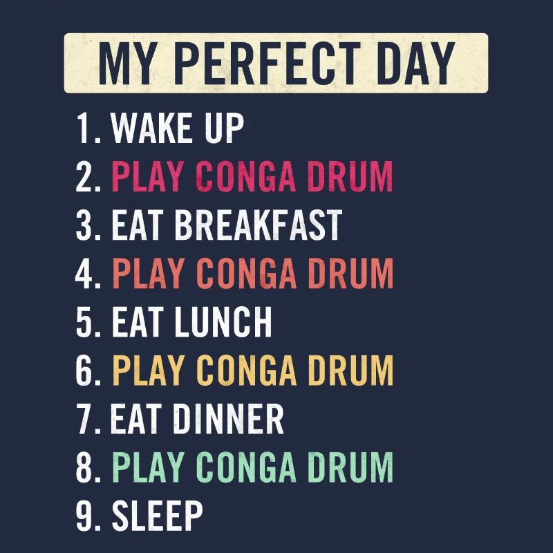 Funny Conga Drum Players Conga Drum Lovers