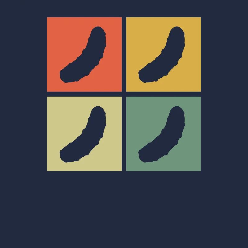 Concombre cornichon rétro cadeau