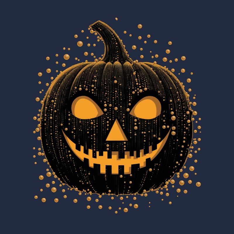 Unheimliche schwarze Jackolantern