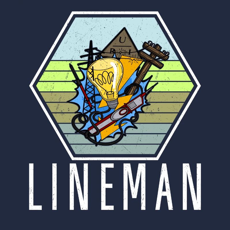 Monteur de lignes, électricien, technicien en éclairage, lampe Profession