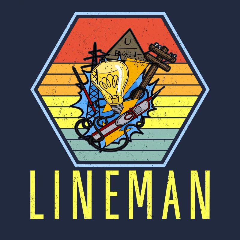 Monteur de lignes, électricien, technicien en éclairage, lampe Profession