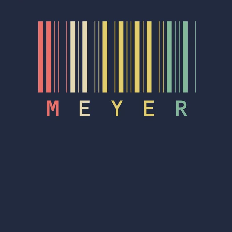 Meyer Familienname Balkencode Barcode Geschenk