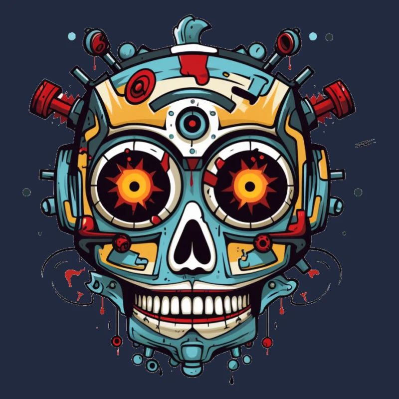 Crâne mexicain de robot