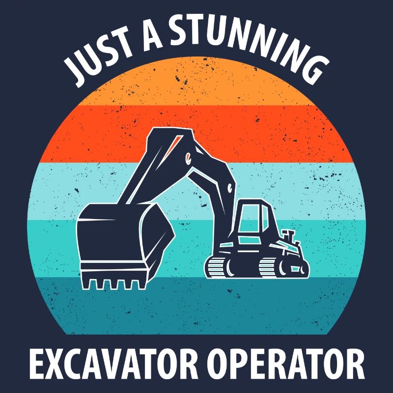 Bagger Baggerfahrer Baggerwagen