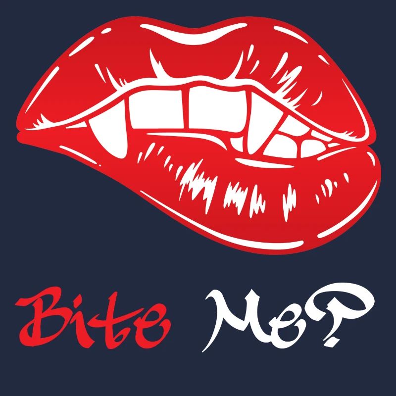Bite Me Vampire Love Lips