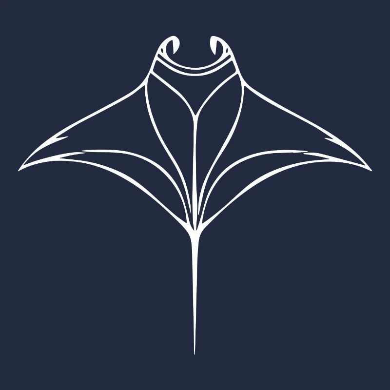 Mantarochen im eleganten Flug