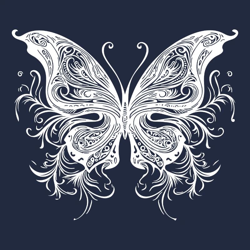 Sweeping Lines Style Dream Butterfly