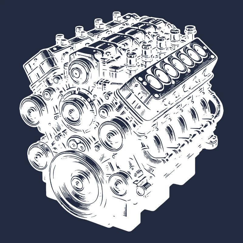 Engine Block Cylinder Displacement Fan Engine