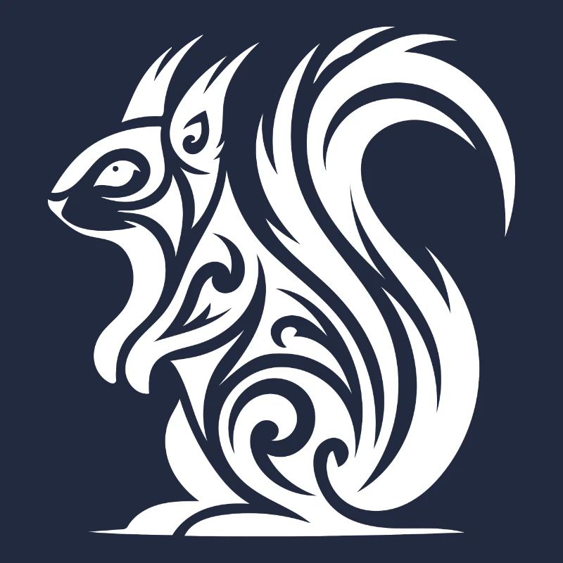 Süsses Eichhörnchen in Tattoo Style