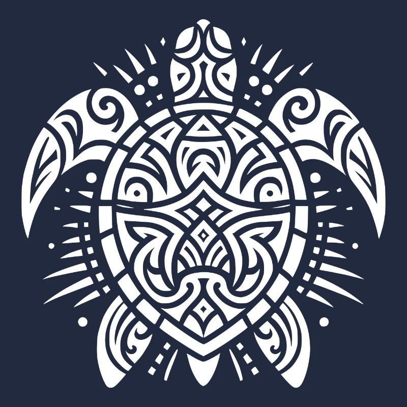 Exceptionally elegant tattoo water turtle