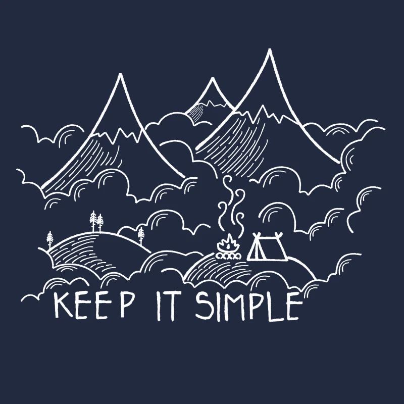 Keep it simple Camping Trip Tshirt