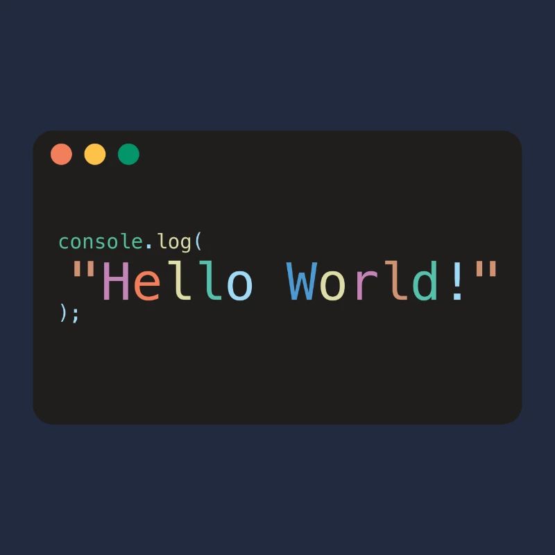 Hello World JavaScript console.log
