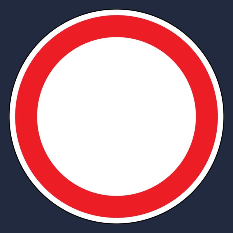 Panneau de signalisation de passage interdit