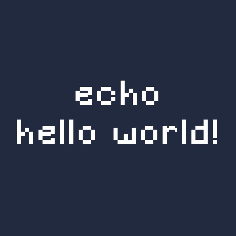 ITler - echo hello world - CMD CLI