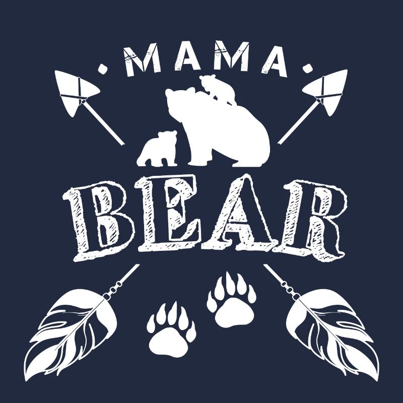Maman ours mignon famille boho flèche 2