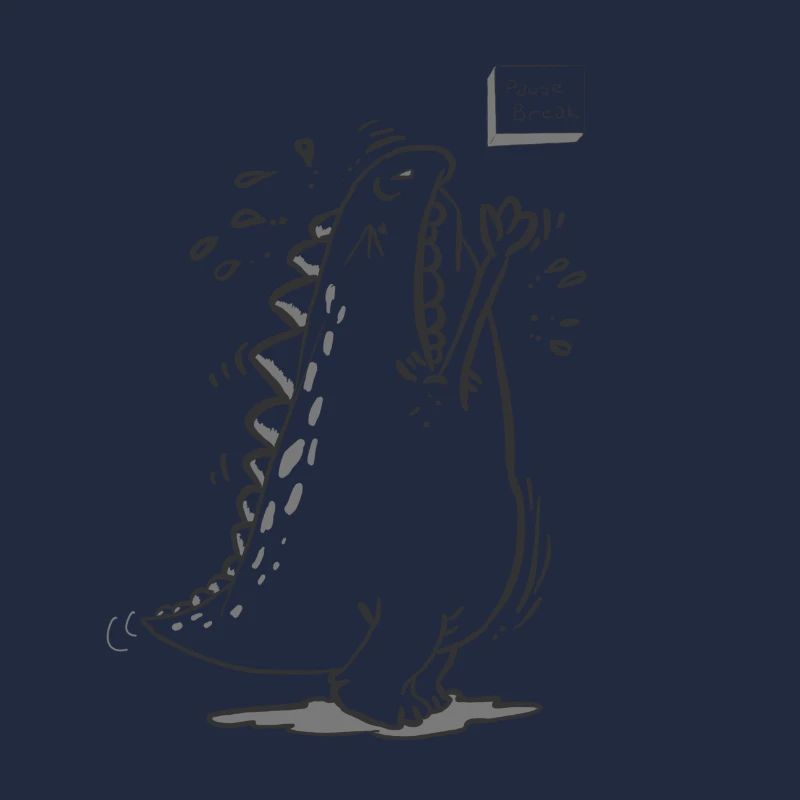 niedliche lustige T-Rex Dinosaurier Pause Pause
