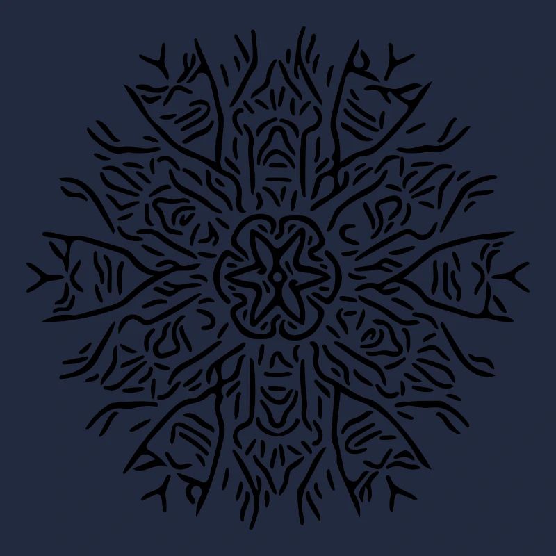Mandala Flower Lines Abstract Shape Pattern