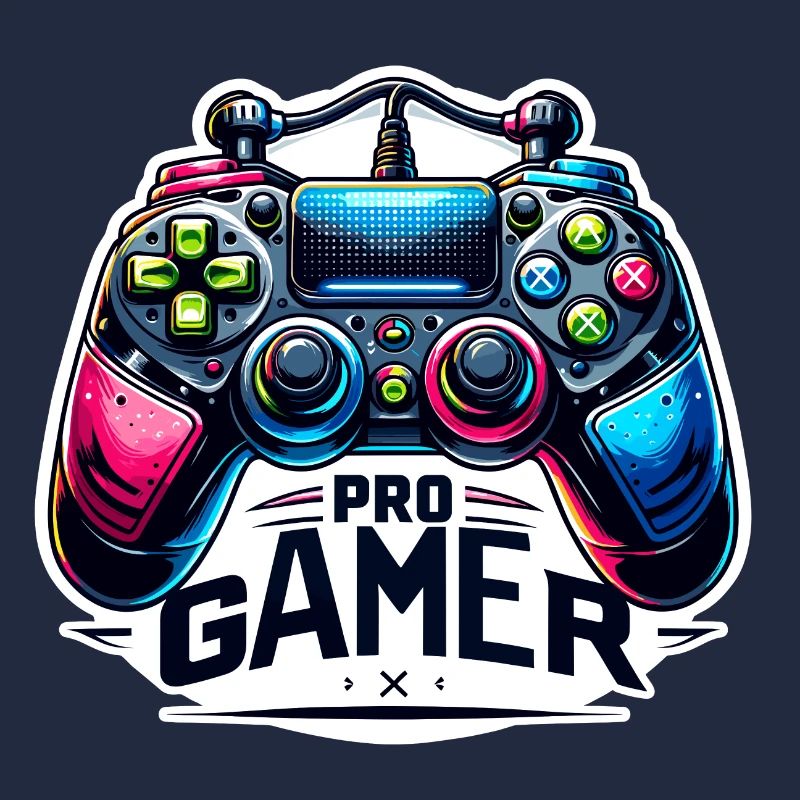 Pro Gamer - Controller Illustration