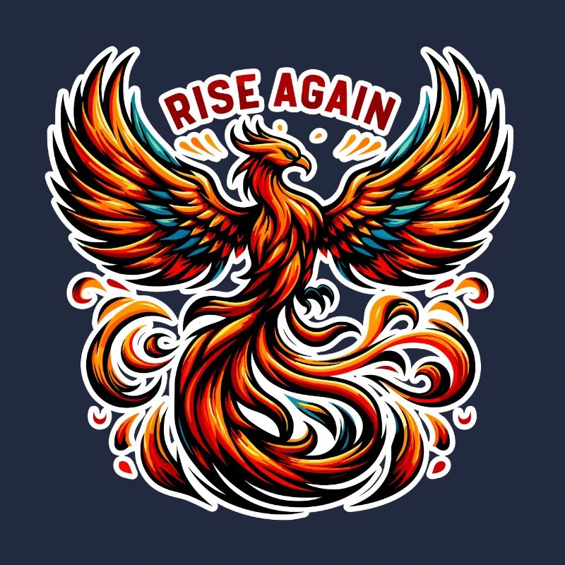 Rise Again - Phönix Illustration