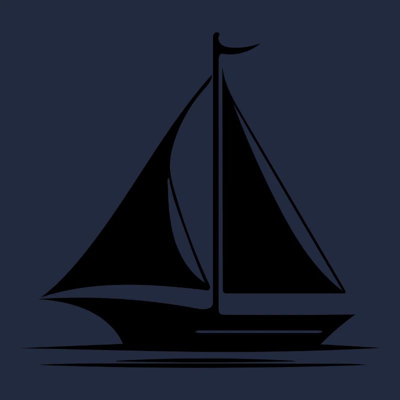 Élégant voilier à voiles déployées