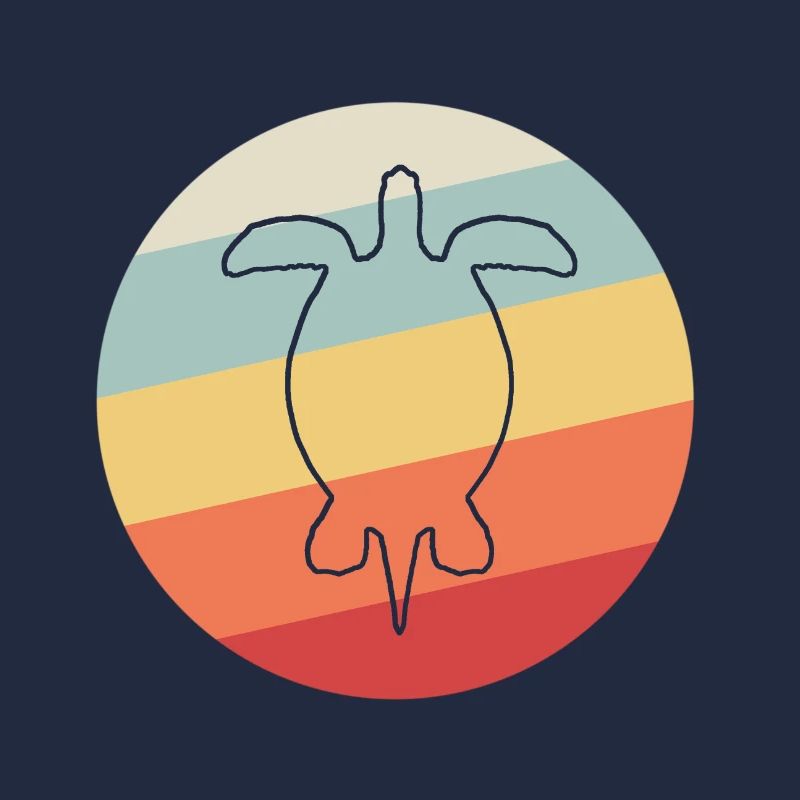 Schildkröte Turtle in circle turtle